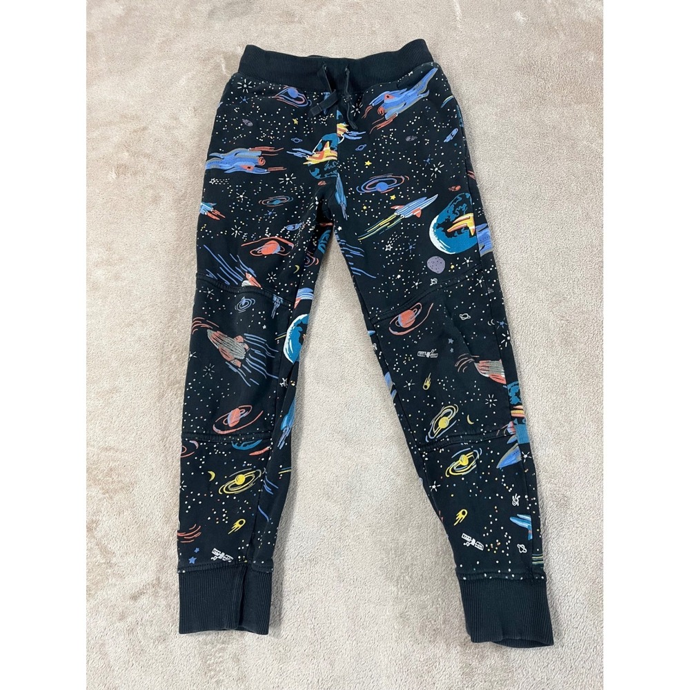 Hanna Andersson Discover The Sky Pajama Pants Boys 6-7 Multicolor Organic Cotton